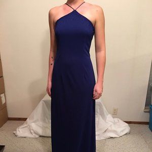 Navy Blue Evening Gown/Prom Dress